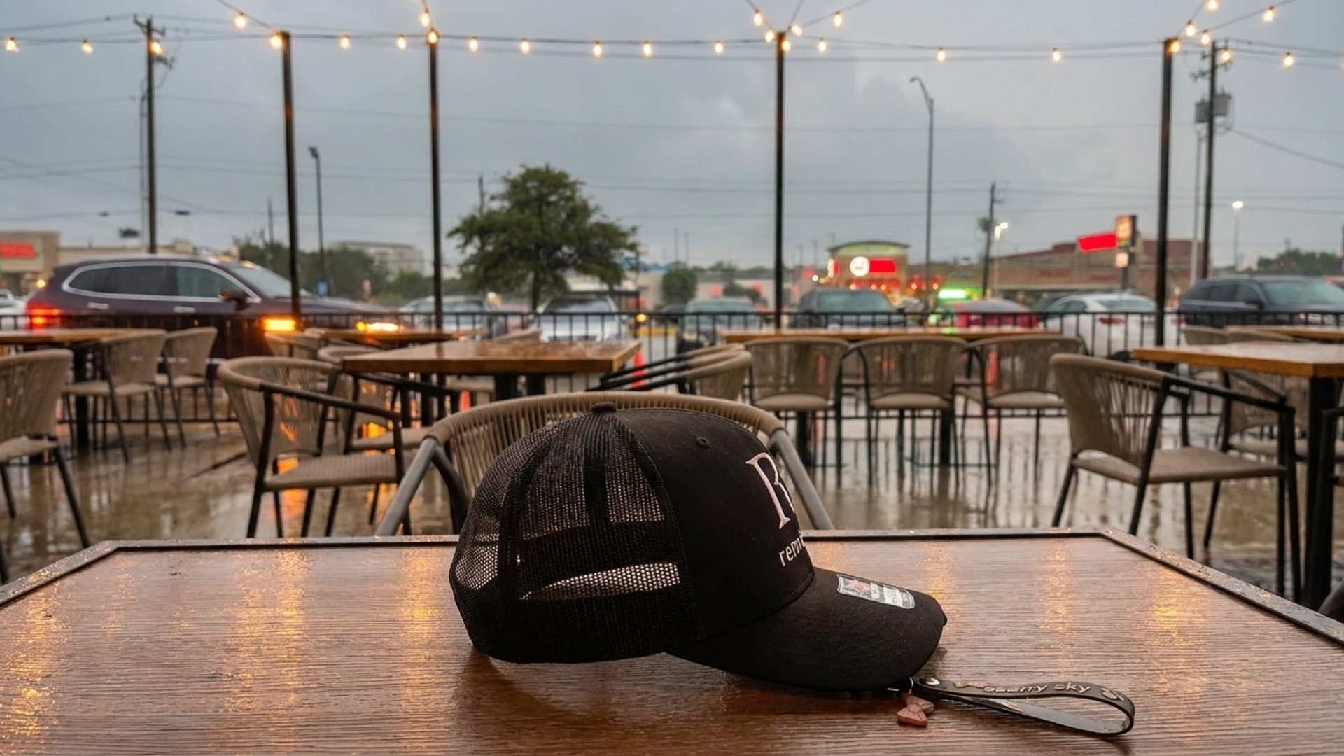 Outdoor dining on Blodgett