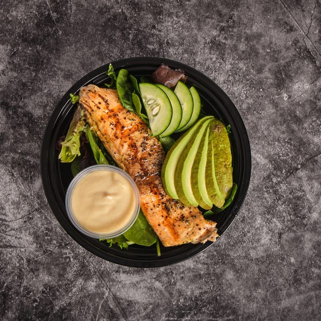 Salmon Avocado Bowl.